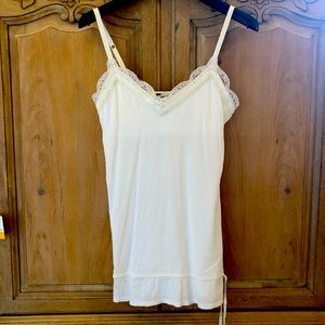 Abercrombie White Lace Camisole